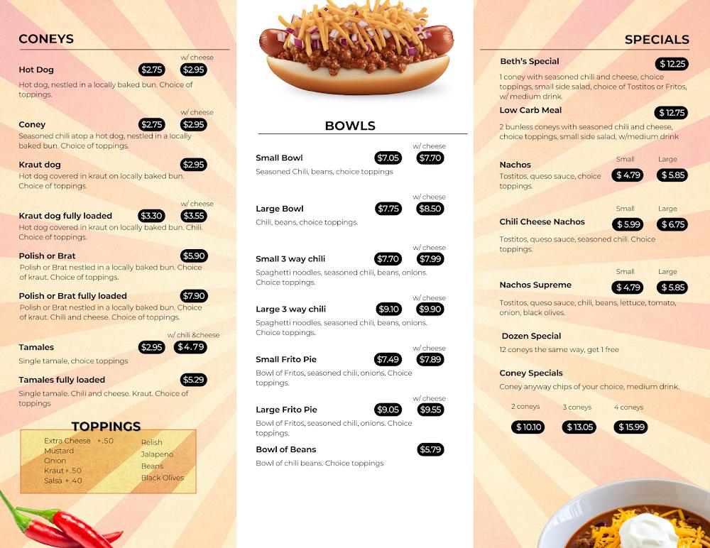 Carl's Coney Island Claremore Menu image 2